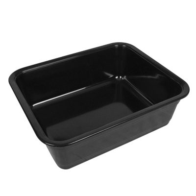 Black half size regal dish (5.5litre) 325x265x100mm - Click Image to Close